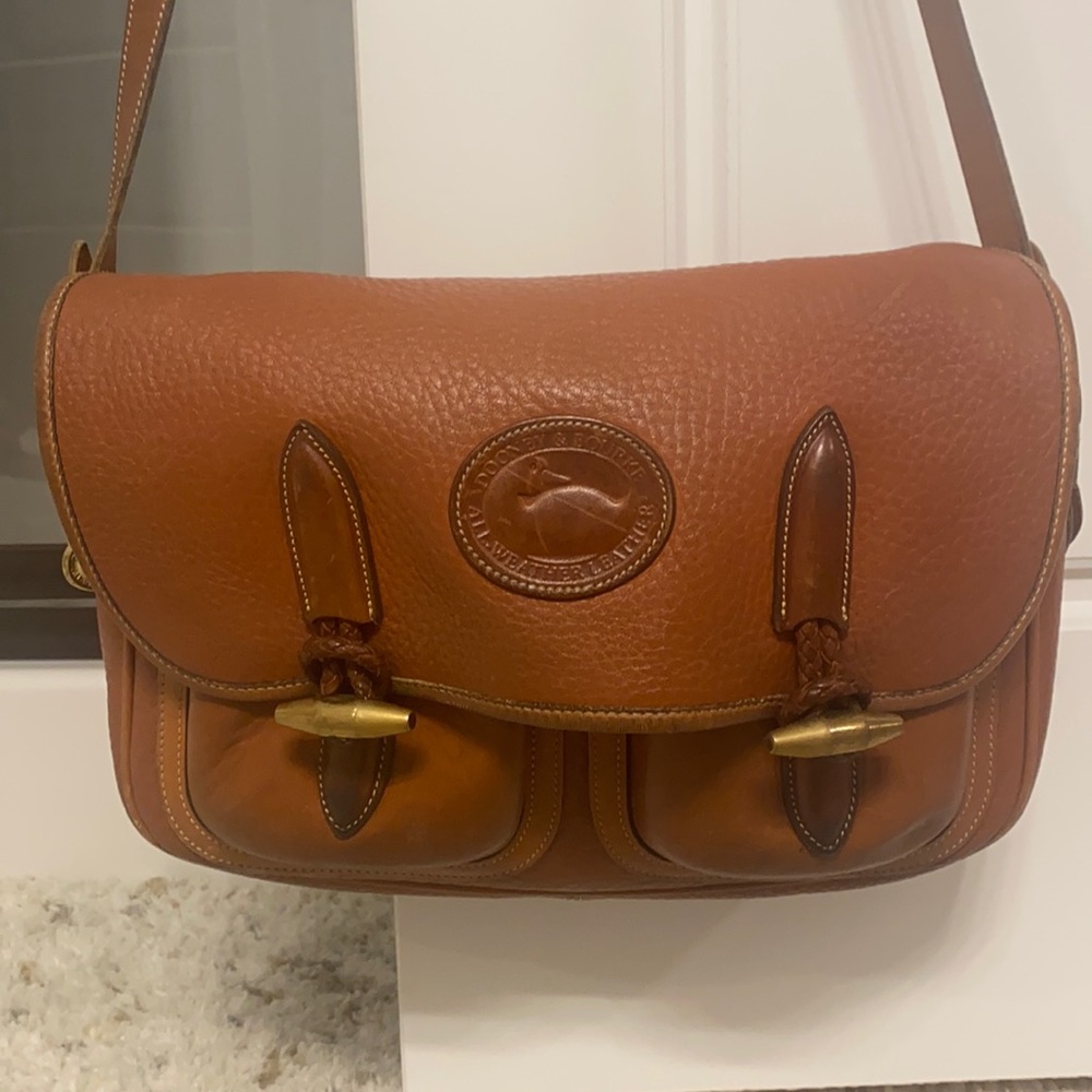 Vintage Dooney & Bourke vintage outback double pocket handbag